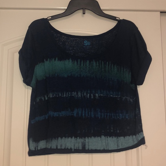 Blue Crop Top - Picture 2 of 4